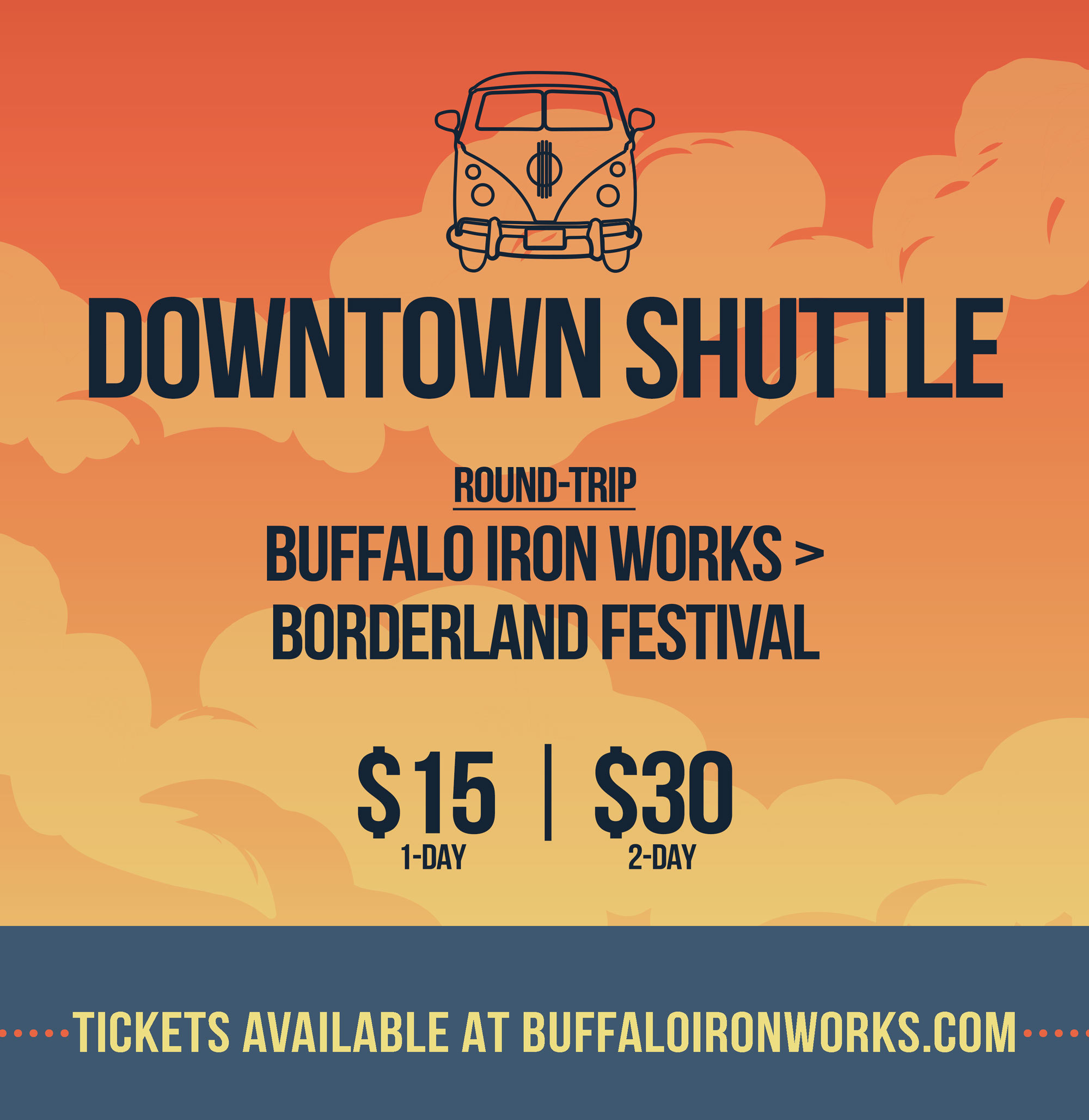 DOWNTOWN SHUTTLE TO BORDERLAND